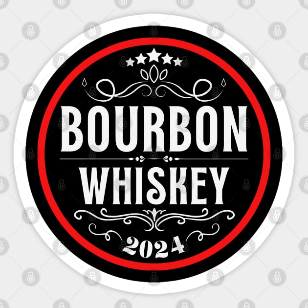 Bourbon Whiskey 2024 Sticker by Etopix